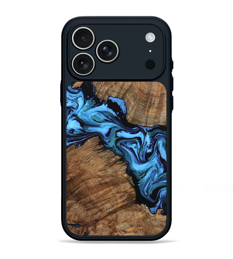 iPhone 17 Pro Max Wood Phone Case - Jasiel (Blue, 799054)