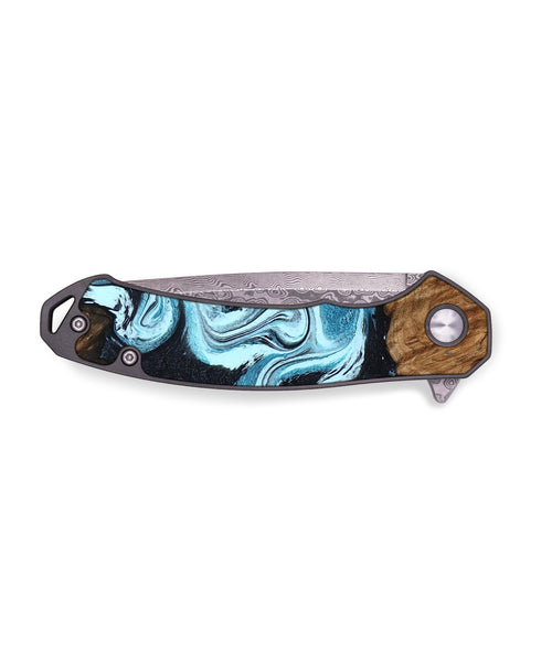 EDC Wood Pocket Knife - Leilany (Blue, 799056)