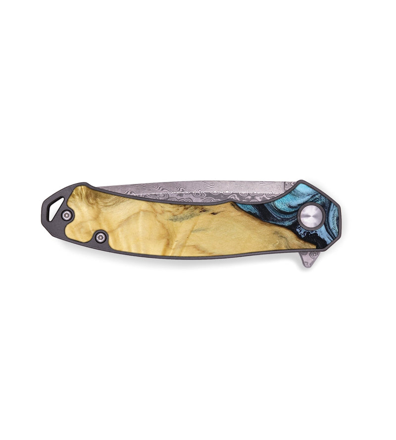 EDC Wood Pocket Knife - Alayah (Blue, 799067)