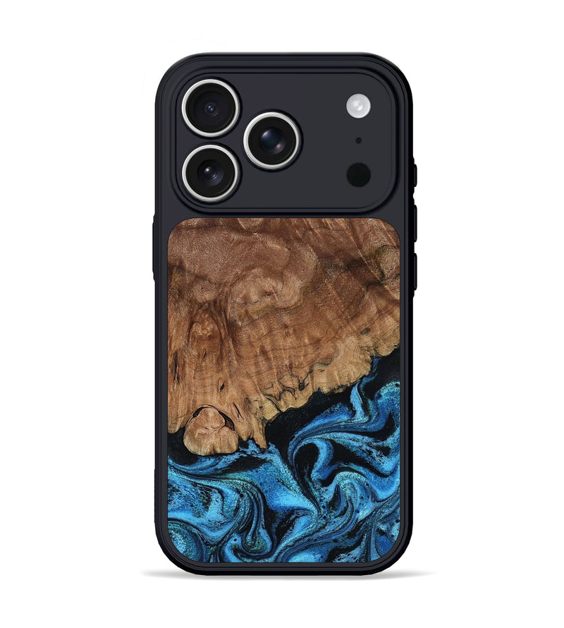iPhone 17 Pro Wood Phone Case - Nyra (Blue, 799071)