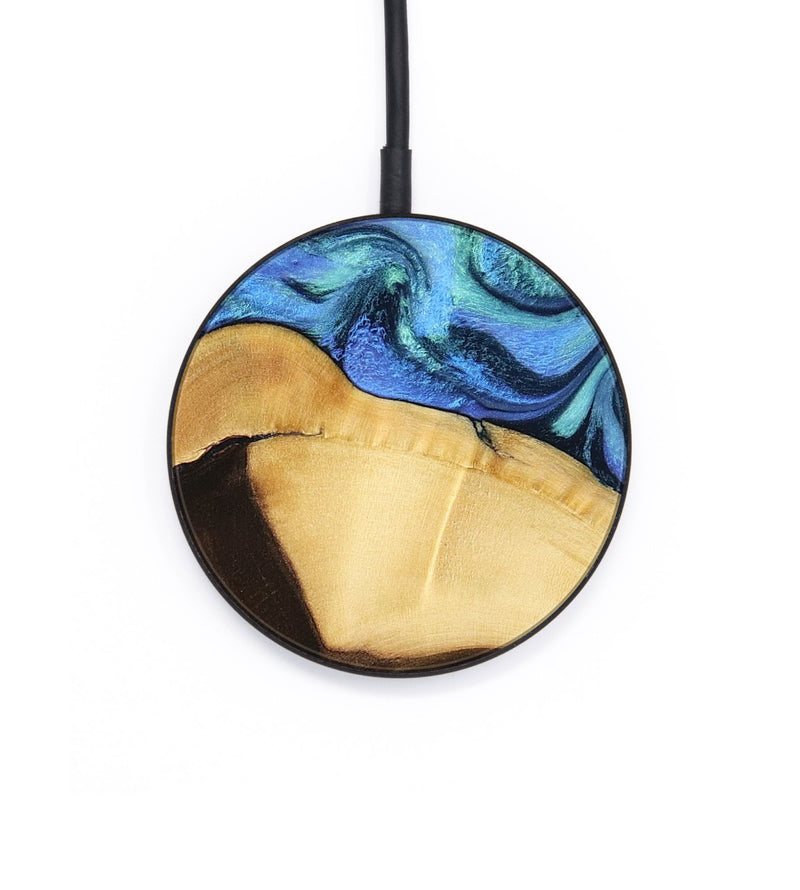 Circle Wood Wireless Charger - Chantal (Blue, 799072)