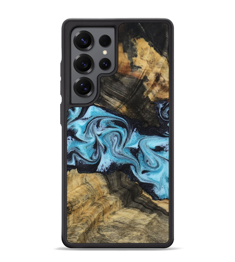 Galaxy S25 Ultra Wood Phone Case - Ximena (Blue, 799073)