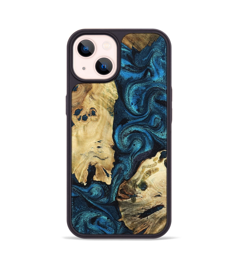 iPhone 14 Wood Phone Case - Alfonso (Blue, 799087)