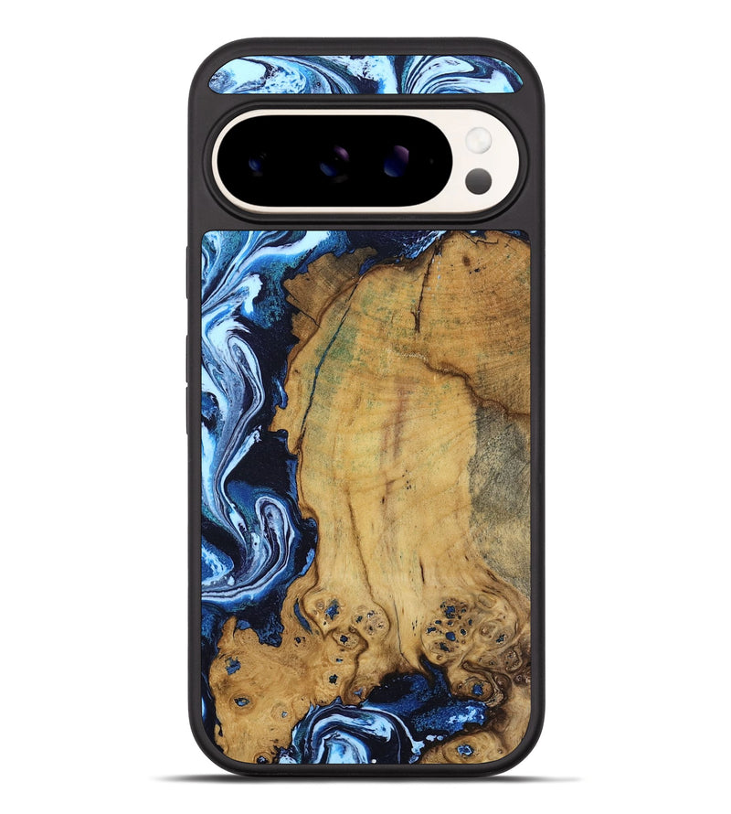 Pixel 10 Pro XL Wood Phone Case - Ruthann (Blue, 799102)