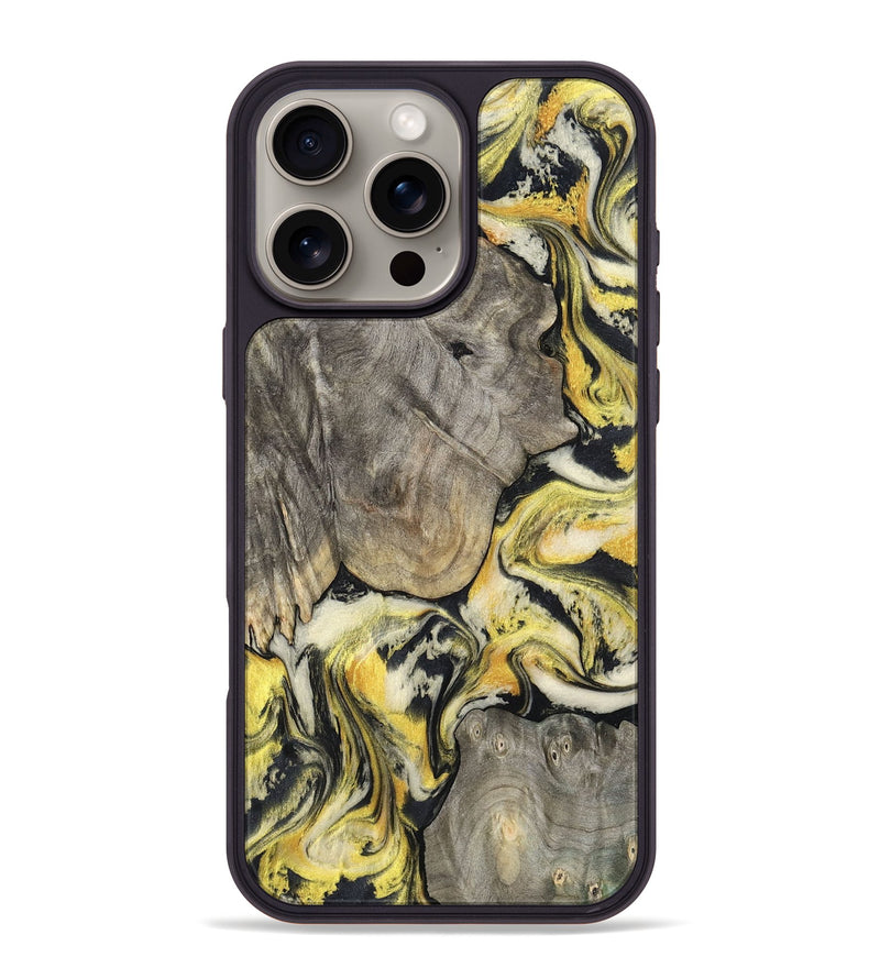 iPhone 16 Pro Max Wood Phone Case - Julia (Black & White, 799132)