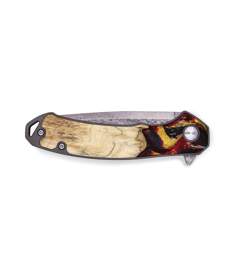 EDC Wood Pocket Knife - Mael (Red, 799135)
