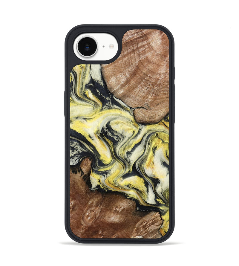 iPhone 16e Wood Phone Case - Isamar (Black & White, 799140)