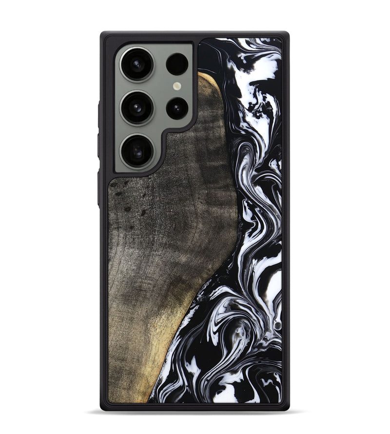 Galaxy S24 Ultra Wood Phone Case - Georgia (Black & White, 799142)