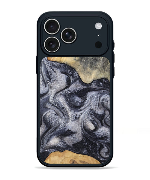 iPhone 17 Pro Max Wood Phone Case - Jaden (Black & White, 799144)