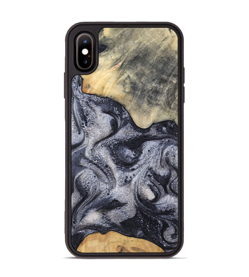 iPhone Xs Max Wood Phone Case - Jaden (Black & White, 799144)