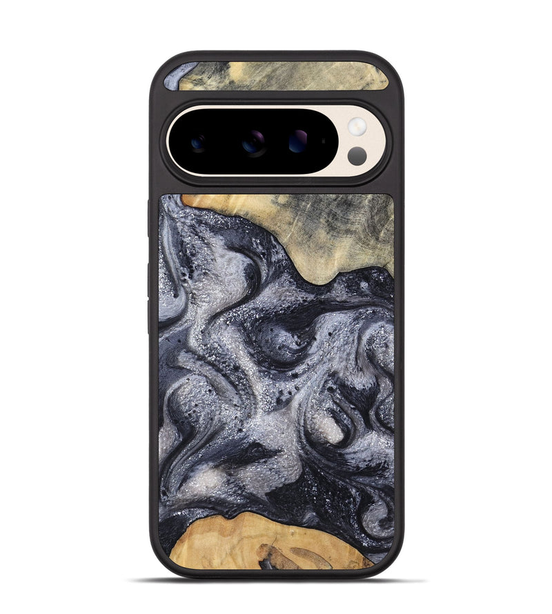 Pixel 10 Pro Wood Phone Case - Jaden (Black & White, 799144)