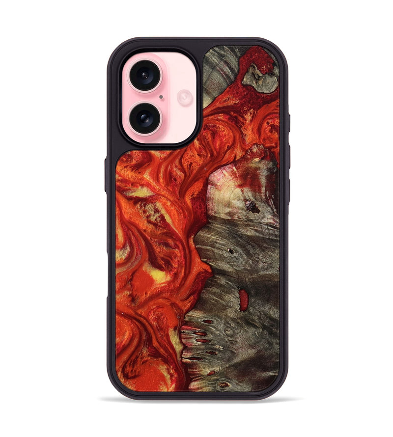 iPhone 16 Wood Phone Case - Wayne (Red, 799173)