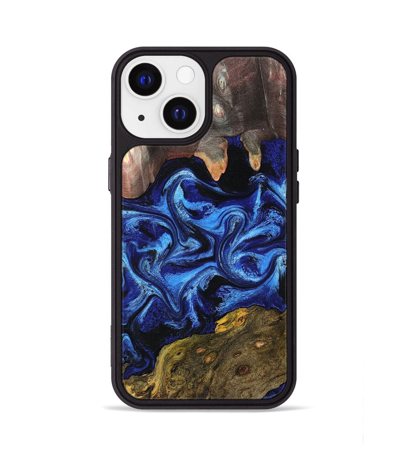 iPhone 13 Wood Phone Case - Ethelyn (Blue, 799179)