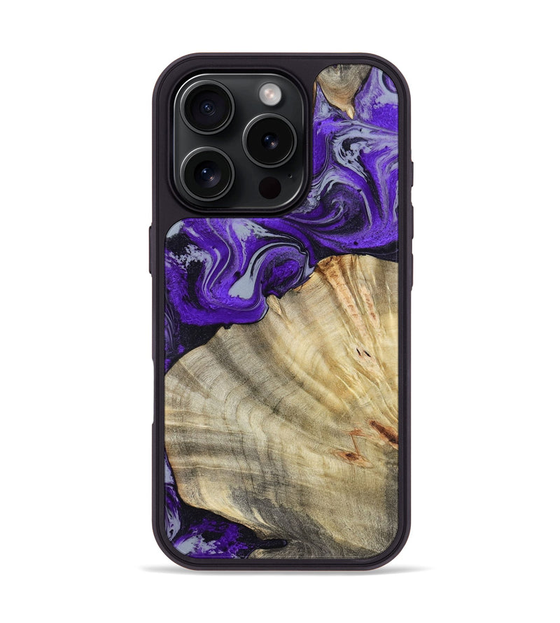 iPhone 16 Pro Wood Phone Case - Debbra (Purple, 799193)