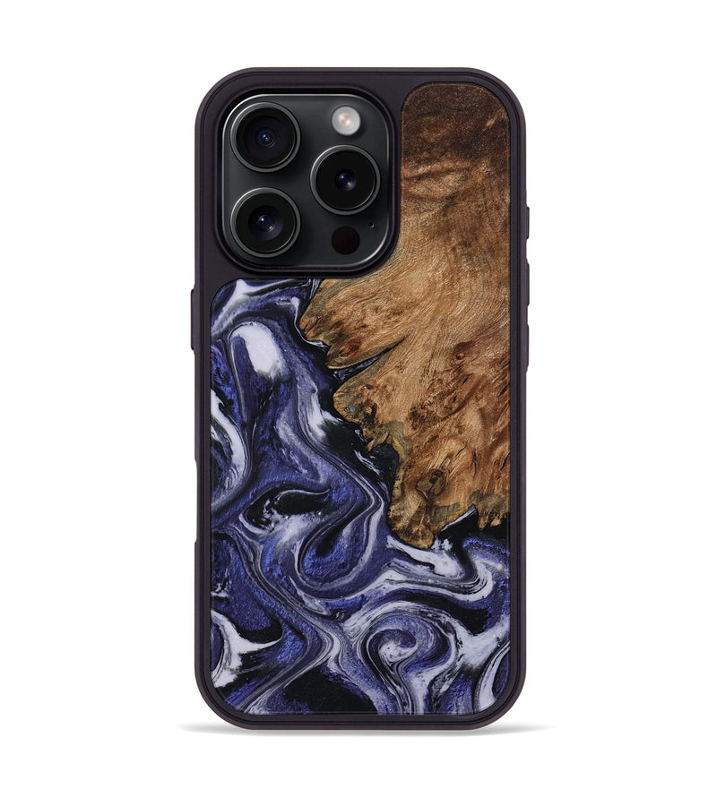iPhone 16 Pro Wood Phone Case - Vernell (Purple, 799212)
