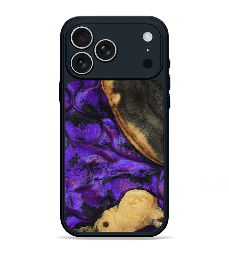iPhone 17 Pro Max Wood Phone Case - Osman (Purple, 799215)