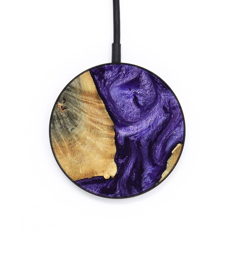 Circle Wood Wireless Charger - Mariel (Purple, 799221)