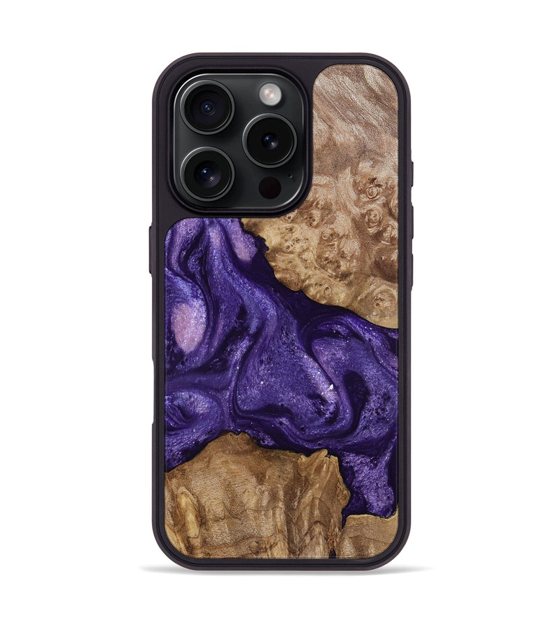 iPhone 16 Pro Wood Phone Case - Raphael (Purple, 799226)
