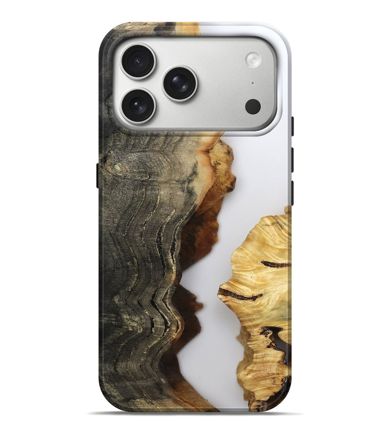 iPhone 17 Pro Max Wood Live Edge Phone Case - Montana (Clear, 799232)