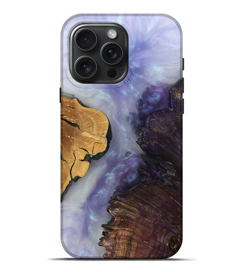 iPhone 16 Pro Max Wood Live Edge Phone Case - Misael (Clear, 799241)