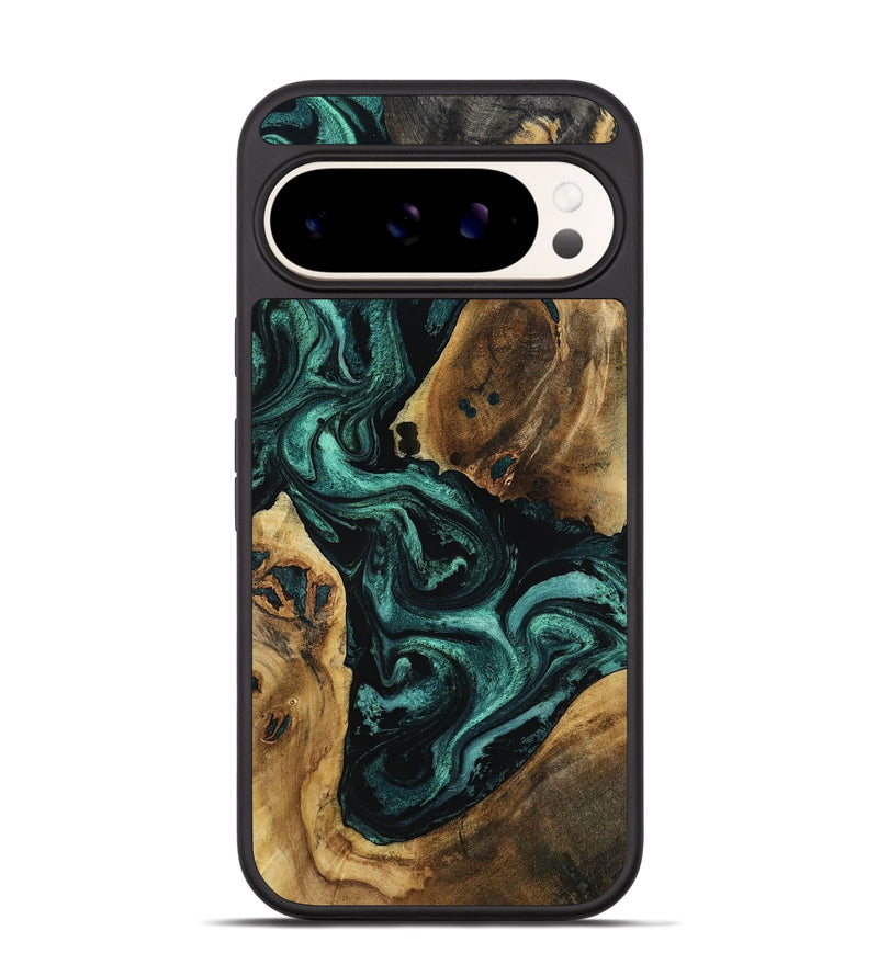 Pixel 9 Wood Phone Case - Mavis (Green, 799264)