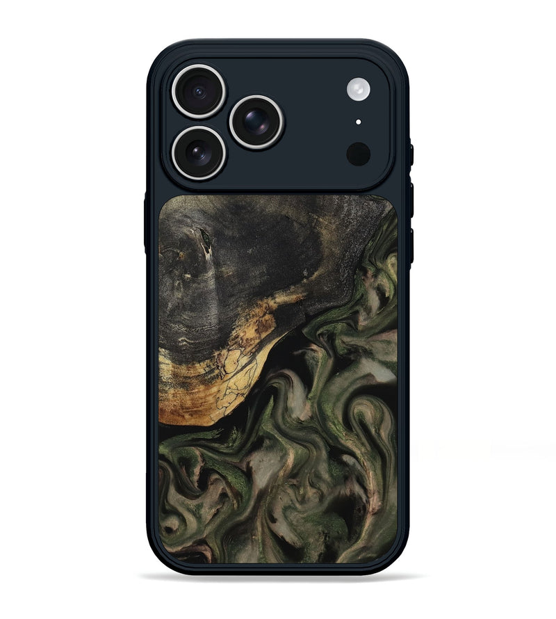 iPhone 17 Pro Max Wood Phone Case - Javon (Green, 799265)