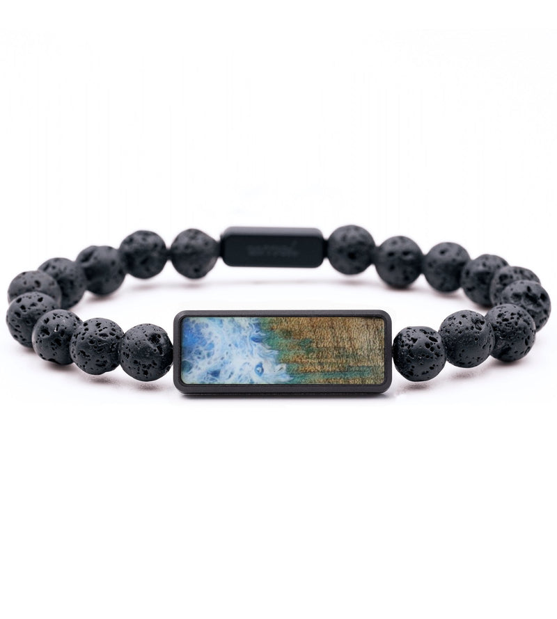 Lava Bead Wood Bracelet - Gideon (Coastal, 799341)