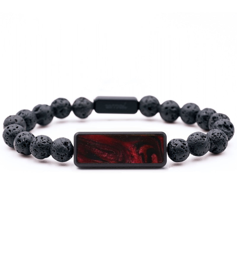 Lava Bead ResinArt Bracelet - Journee (Red, 799383)