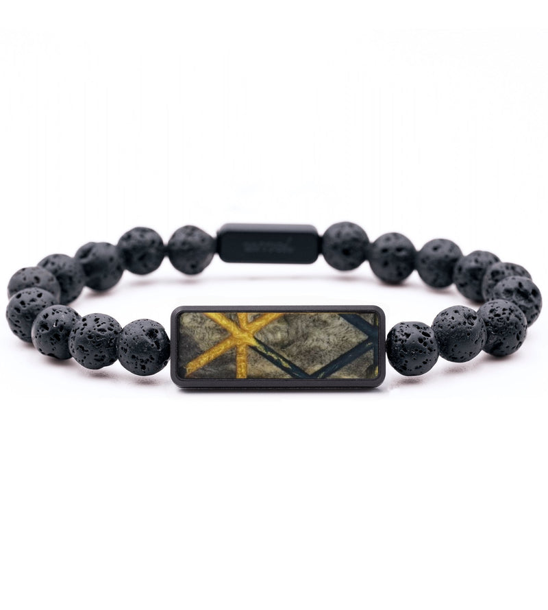 Lava Bead Wood Bracelet - Stacie (Pattern, 799391)