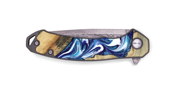 EDC Wood Pocket Knife - Donnell (Blue, 799398)