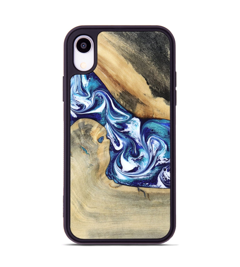 iPhone Xr Wood Phone Case - Donnell (Blue, 799398)