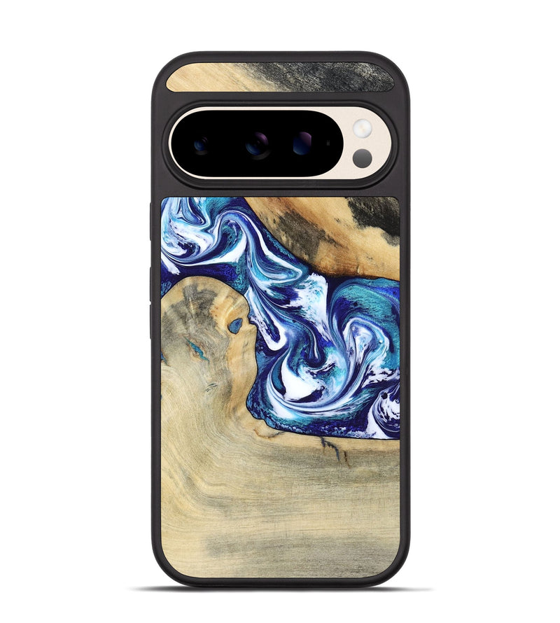 Pixel 10 Pro Wood Phone Case - Donnell (Blue, 799398)