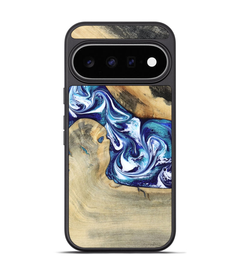 Pixel 11 Pro Wood Phone Case - Donnell (Blue, 799398)