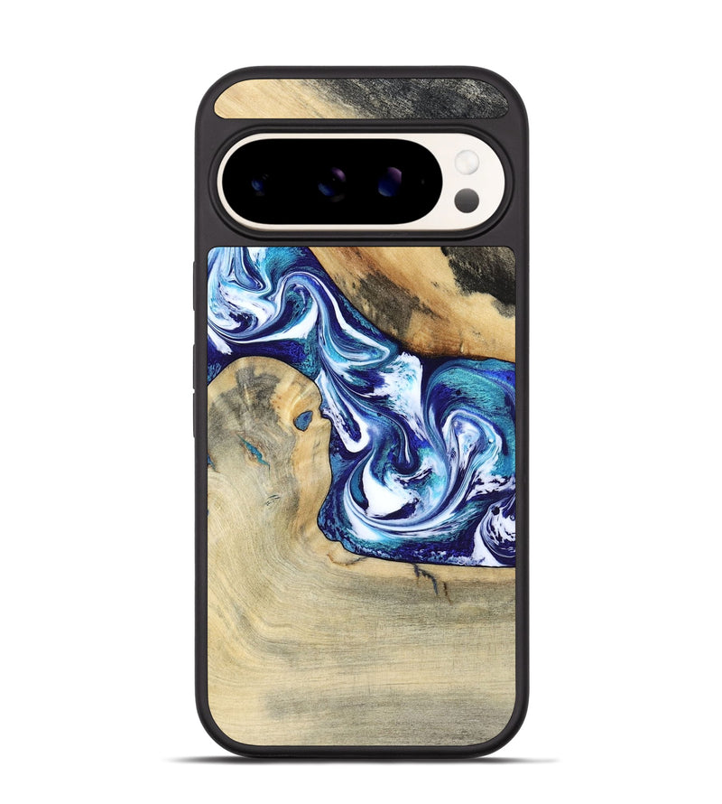 Pixel 9 Wood Phone Case - Donnell (Blue, 799398)