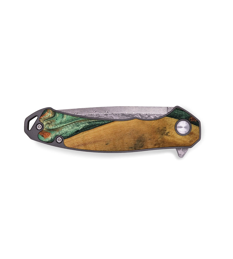 EDC Wood Pocket Knife - Kaeden (Green, 799402)