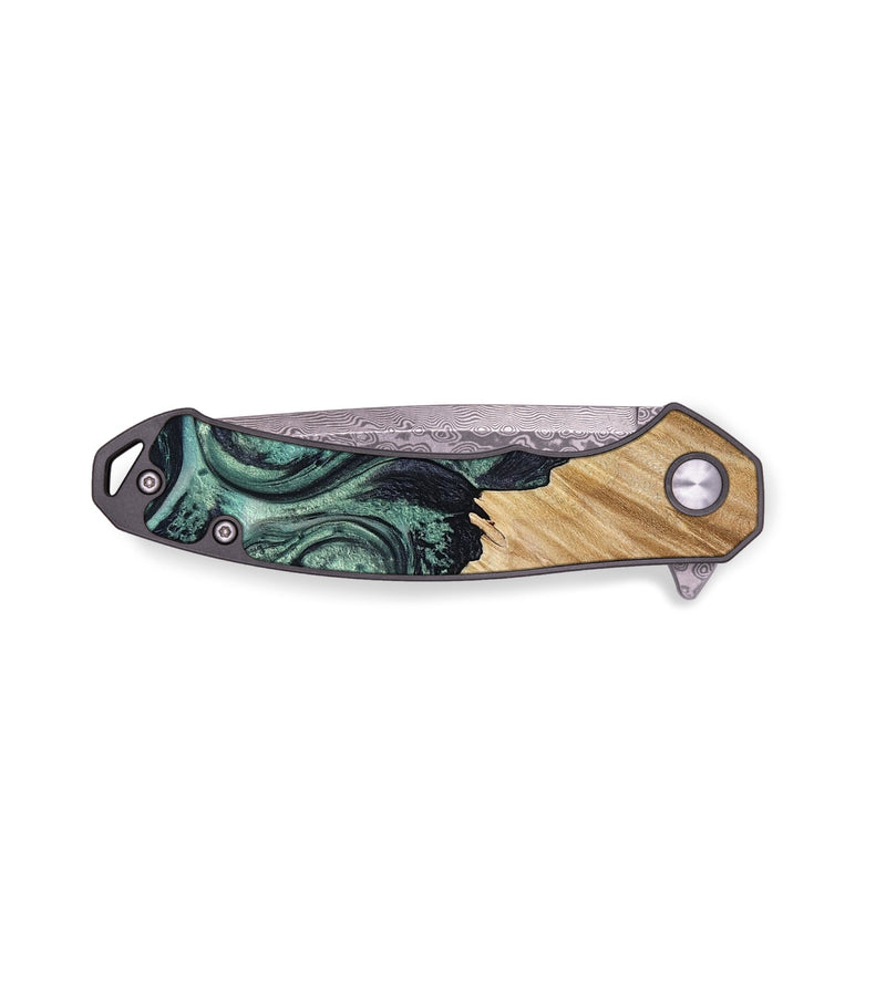 EDC Wood Pocket Knife - Dee (Green, 799404)