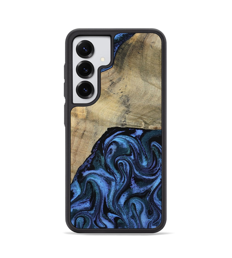 Galaxy S25 Wood Phone Case - Mandie (Blue, 799437)