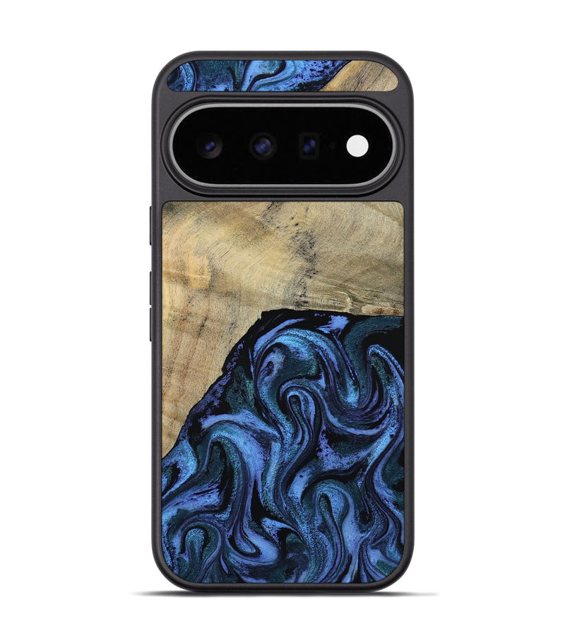 Pixel 11 Pro Wood Phone Case - Mandie (Blue, 799437)