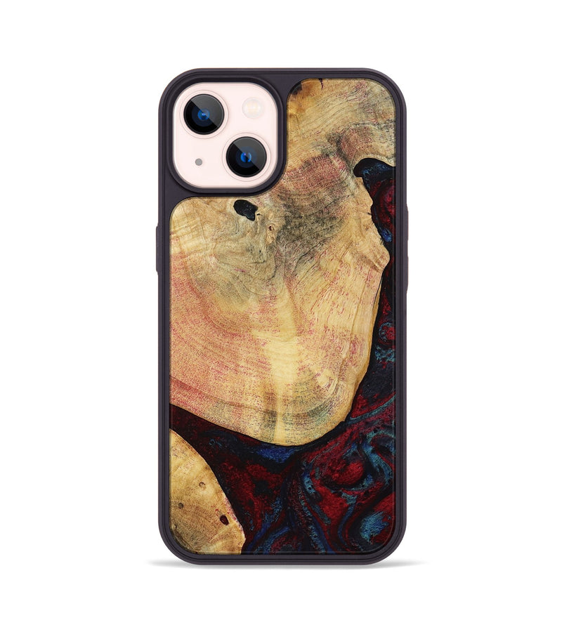 iPhone 14 Wood Phone Case - Charley (Red, 799495)
