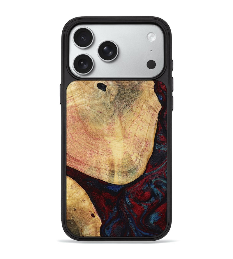 iPhone 18 Pro Max Wood Phone Case - Charley (Red, 799495)
