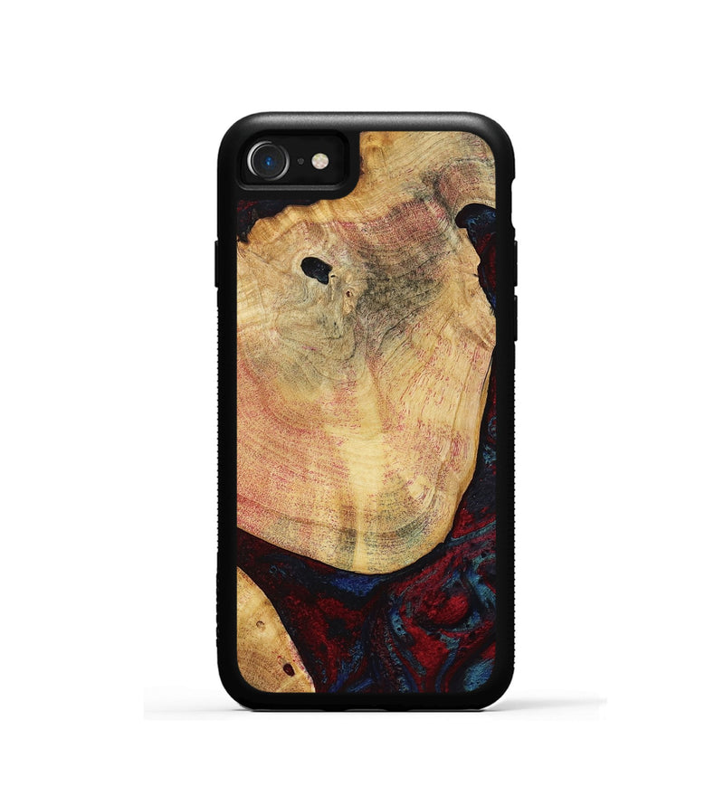 iPhone SE Wood Phone Case - Charley (Red, 799495)