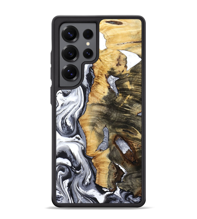 Galaxy S25 Ultra Wood Phone Case - Lavonne (Black & White, 799501)