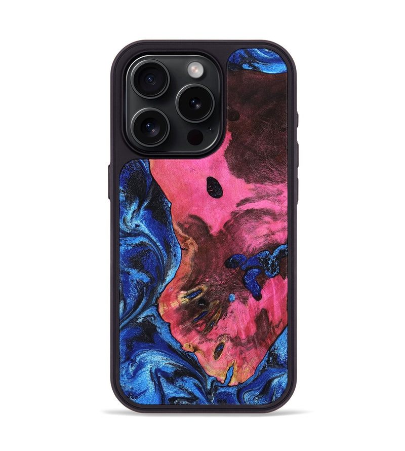 iPhone 15 Pro Wood Phone Case - Olen (Blue, 799569)