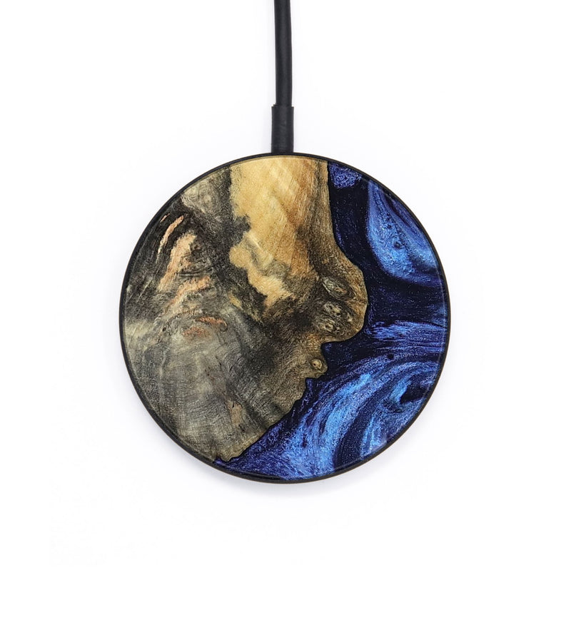 Circle Wood Wireless Charger - Nigel (Blue, 799572)