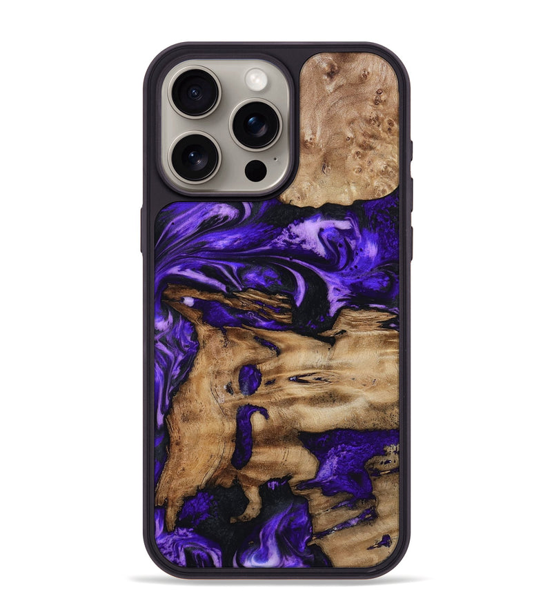 iPhone 15 Pro Max Wood Phone Case - Rogers (Purple, 799632)