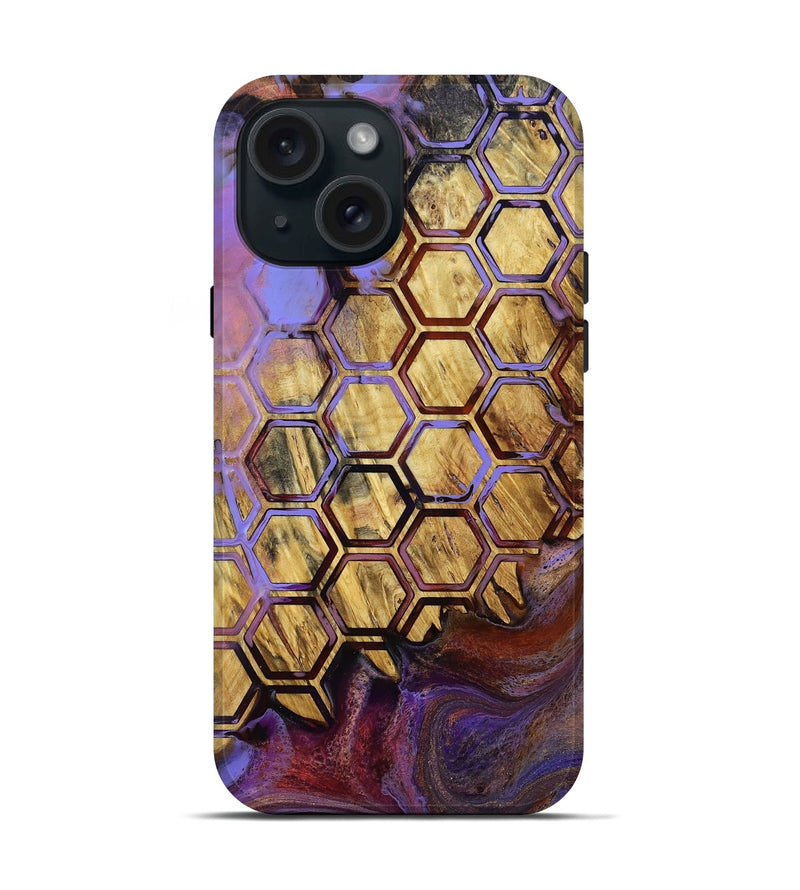 iPhone 15 Wood Live Edge Phone Case - Westley (Pattern, 799680)