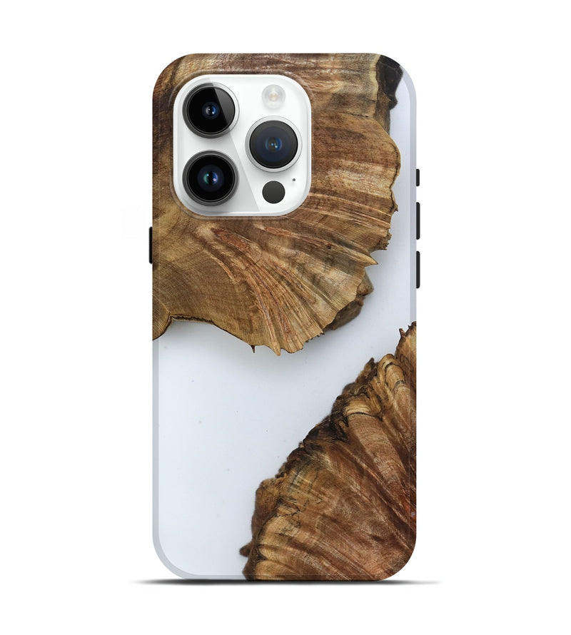 iPhone 15 Pro Wood Live Edge Phone Case - Brad (Clear, 799692)
