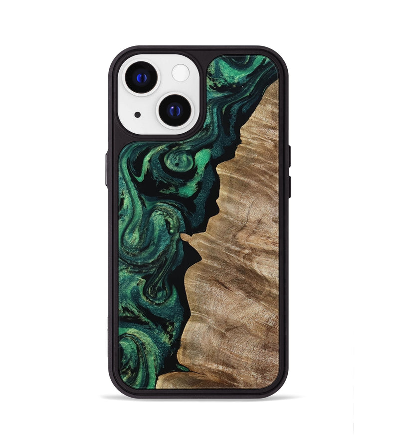iPhone 13 Wood Phone Case - Kent (Green, 799915)