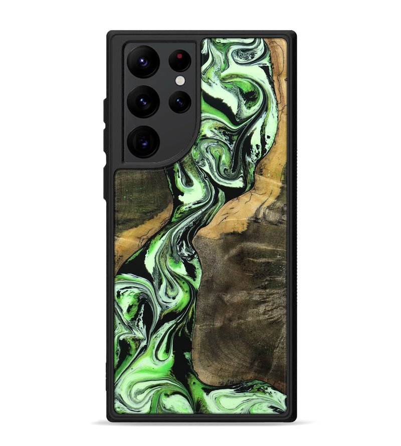 Galaxy S22 Ultra Wood Phone Case - Alaiya (Green, 799925)