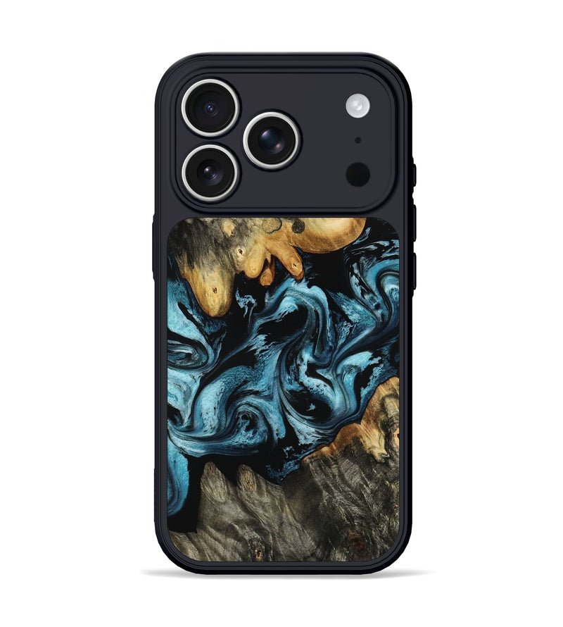 iPhone 17 Pro Wood Phone Case - Ashlynn (Blue, 799939)